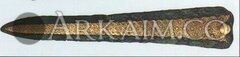 1442922868 another beautiful bronze decorated dagger Of type I variant B from The circle A shaft grave V dated around 1500 Bc. this dagger Is 24.3 Cm long