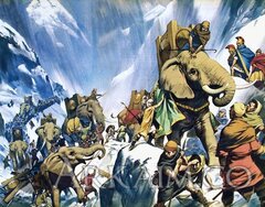 hannibal crossing The alps